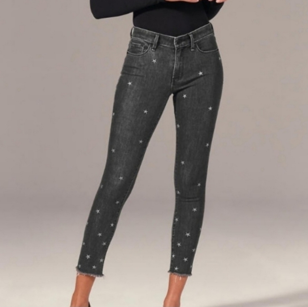 ABERCROMBIE & FITCH | Mid Rise Super Skinny Ankle Jeans